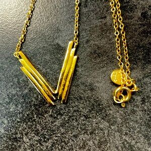 Gorjana V gold 16” chain necklace